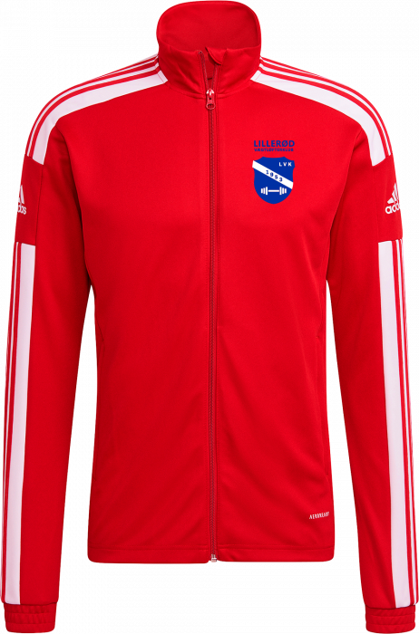 Adidas - Lvk Overdel Med Full Zip - Czerwony & biały